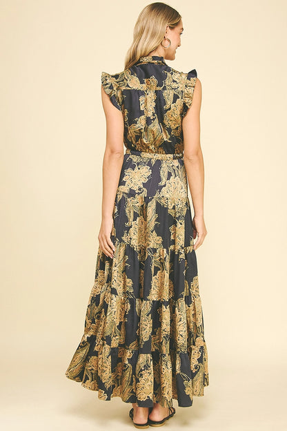 Floral Tiered Maxi Dress