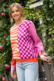 Mixed Pattern Sweater