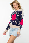 Flower Pattern Sweater