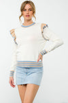 Ruffle Knit Sweater