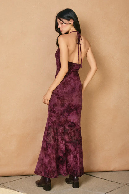Velvet Drape Dress