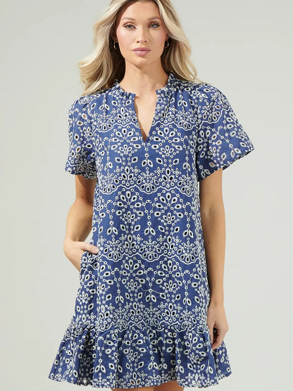 Viridiana Eyelet Dress