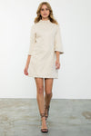 Sleeved Leather Dress