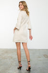 Sleeved Leather Dress