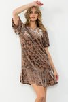 Velvet Flutter Dress