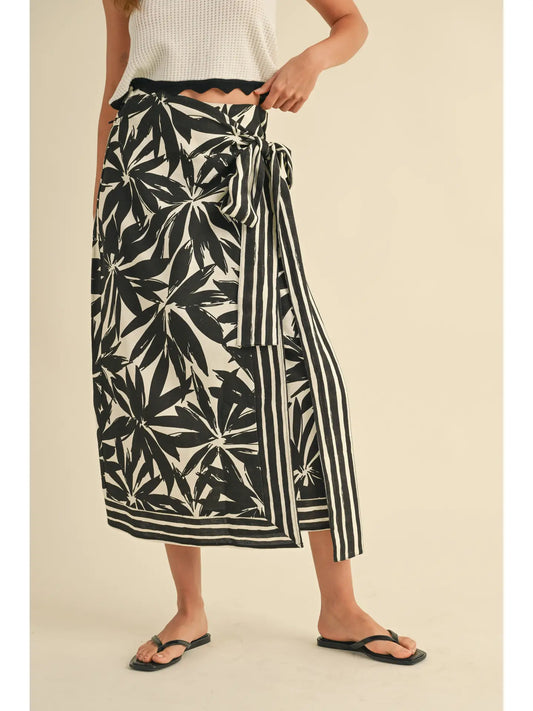 Floral Wrap Skirt