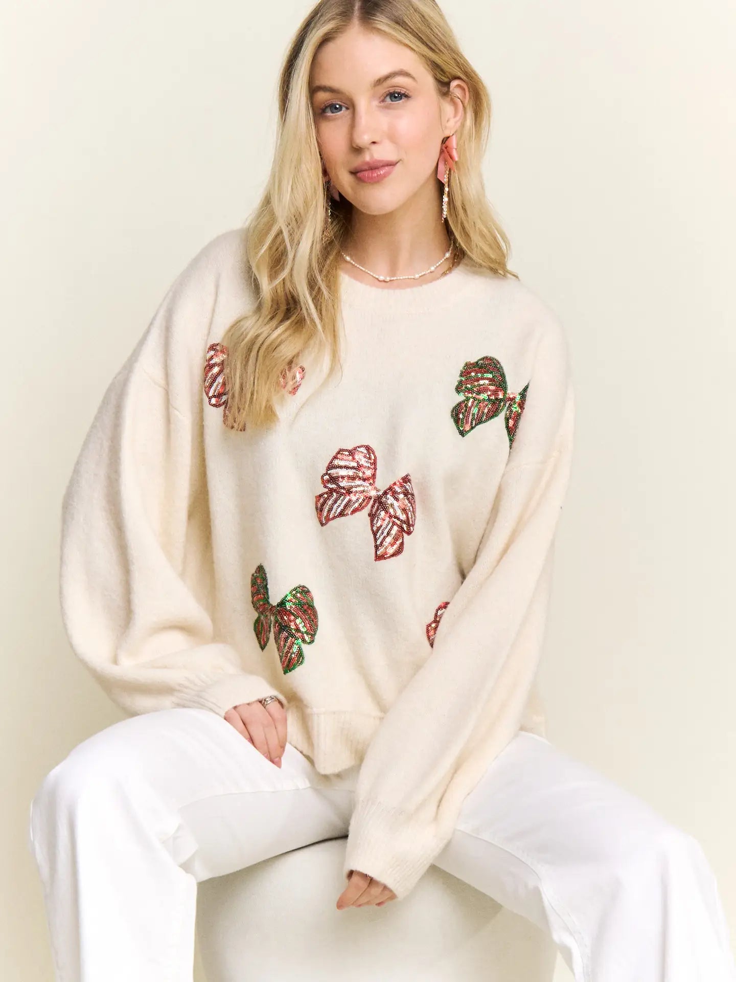 Holiday Bow Sweater
