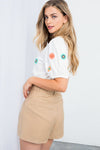 Embroidered Flower Top