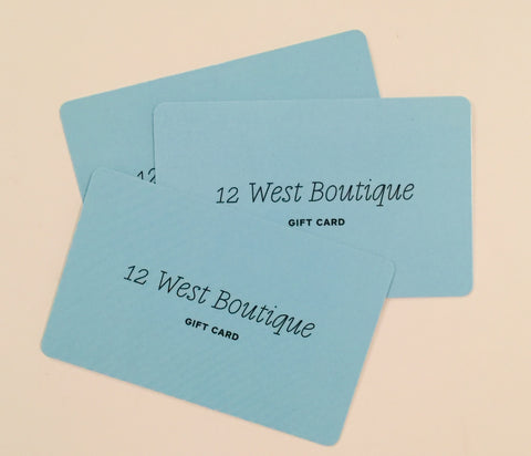12 West Gift Card